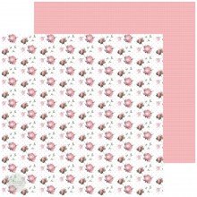 Pink flowers Floral paper for cards/ scrapbook med - CUP698978_571