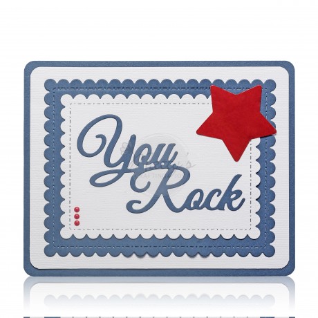 Sentiment die cuts, words dies, making cards, scrapbooking. thinking of you, you rock